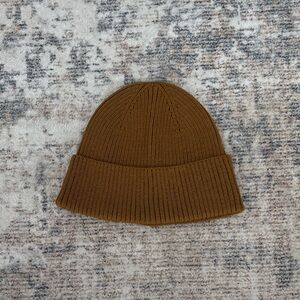 H&M Warm Brown Ribbed Beanie